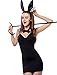 Produktbild 4 Stück Sexy Playboy Bunny Qualität Kostüm Kleid Ohren Tanga und Krawatte Größe 38