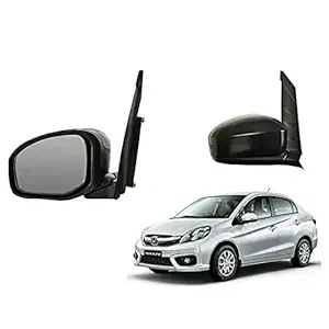 AutoVision Car Door Mirror Left Side for Honda Amaze|Without Lever