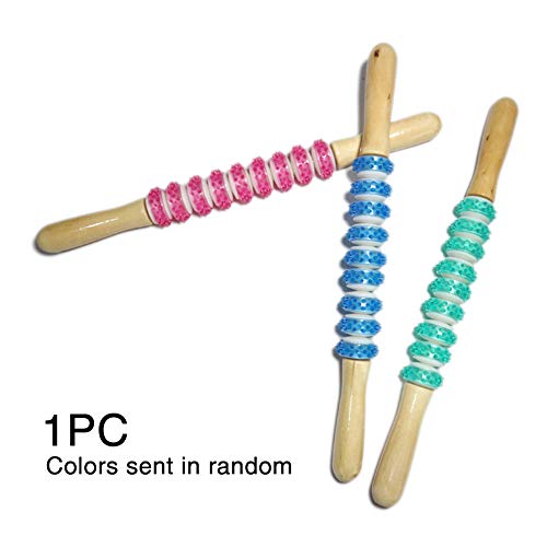 Preisvergleich Produktbild Bclaer72 Massagestab, Muskelroller, Massagestöcke für Körper, Muskelroller, Massagegerät, Fitness-Holz, Yoga-Roller, Schulter-Massagestab, Körper, Muskel, Schultern, Arm, Beine