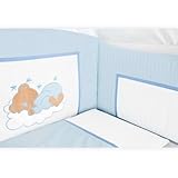 Babyzimmer Felix in akaziengrau 10 tlg. mit 3 türigem Kl. + Set Sleeping Bear blau - 7