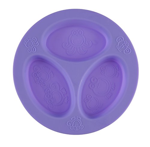 oogaa Silicone Baby and Toddler Divided Plate - Purple by oogaa