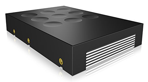 Icy Box IB-2535StS Konverter/Festplattenadapter 2,5" (6,35 cm) auf 3,5" (8,9 cm) für SATA HDD/SSD, SATA III, Aluminium-Kühlkörper, silber/schwarz