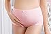 DEHANG Women Ladies Pleated High Waist Cotton Maternity Panties Size M - Pink
