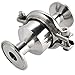 Produktbild YAMEIJIA 1-3/4"OD 45MM Hydraulisches Hygienerückschlagventil Tri Clamp Typ Edelstahl SS316 Ferrule OD 64mm Fit 2" Clamp Clover