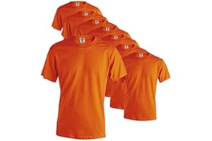 Publiclick Camisetas Lote (Pack 5) Unidades Keya, Camisetas Algodón 150gr Disponibles 13 Colores Diferentes