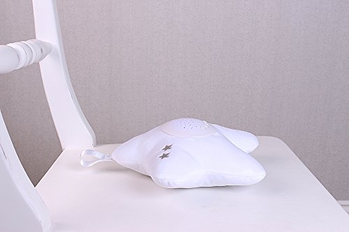 Little Chick Londres cama tiempo chupete de peluche Star proyector (blanco puro, Twinkle Luces)