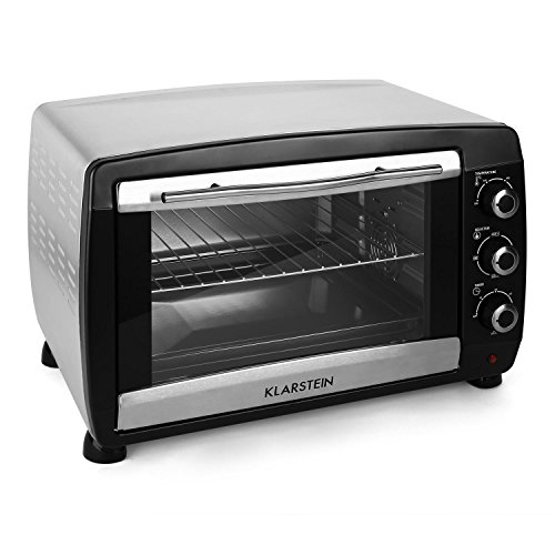 Klarstein Omnichef 45 Backofen Minibackofen Ofen (2000W, 45 Liter, Grillspieß und Grillrost, Edelstahl, Timerfunktion) schwarz - 2