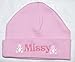 100% Super Soft Double Layered Cotton Personalised Embroidered Baby Hat NOW AVAILABLE IN 2 SIZES