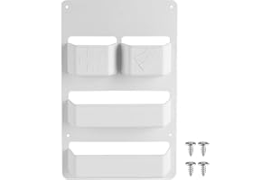 Xztrdi WC Serviceklappe Tür Organizer für Wohnmobil & Wohnwagen, Kassettentoilette Tür Aufbewahrung, PP Fächerregal für Abwassertank Klappe, kompatibel mit Thetford, Dometic & Fiamma (Weiß)