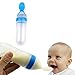 Produktbild 90 ml Reis Getreide Flasche aus Silikon Squeeze Stil Babynahrung Dispensing Löffel für Nahrungsergänzungsmittel (Blau)