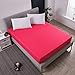 Produktbild Reine Farbe Schleifbett Trampolin Abdeckung Bett Tasche Reinigungsset kann Sich den Ball Nicht leisten Simmons Schutzhülle - Rose Red 150X200cmX25