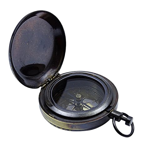 Vintage Black Antique Pirate Compass By NauticalMart Vintage Black Antique Pirate Compass By NauticalMart