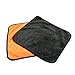 Produktbild 45x38cm Soft Coral Velvet Handtuch Polieren Handtücher Auto Waschen Reinigungstuch Trocknen Handtuch Super Dick Car Care Plüsch Tuch - Grau & Orange