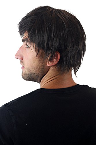 Männer-Perücke Herren dunkelbraun kurzhaarig frech GFW387-4 - 4