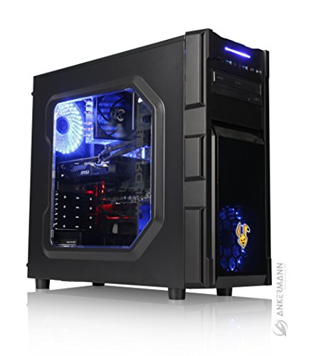 Ankermann-PC GAMING PC, Intel Core i7 7700 4×3,60 KabyLake, ASUS Expedition GeForce GTX 1050 Ti 4GB, 8GB RAM, 240GB SSD, Microsoft Windows 10 Professional, Cardreader 7in1, EAN 4260219657372 - 6