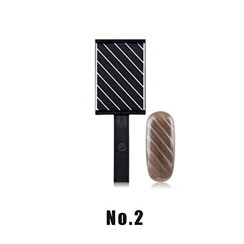 1Pcs Cat Eye Magnet Cat Eye Pen Strip Magical Magnet Stick DIY Magic 3D Magnetic Cats Eye Polish UV Gel Polish Cat Eyes Nail Art (NO.2)