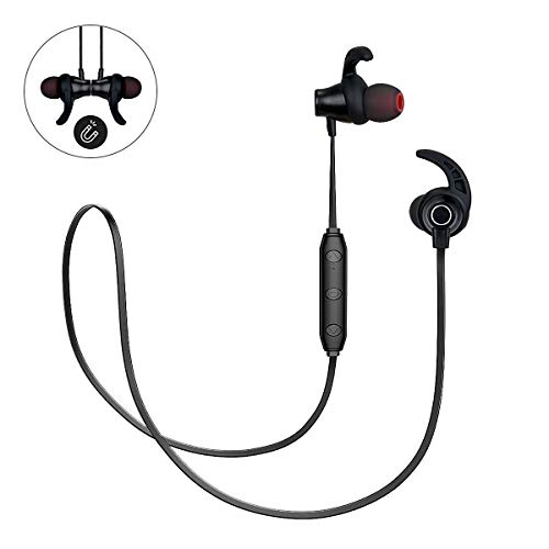 Auriculares Bluetooth 5.0 Inalámbricos Magnéticos Value Cascos Deportivos con Micrófono IPX6 Manos Libres Hi-Fi Sonido hasta 7h