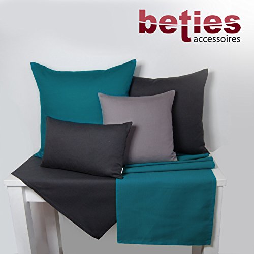 beties Farbenspiel Mitteldecke ca. 80×80 cm in interessanter Größen- und Farbauswahl 100% Baumwolle für eine fröhlich Stimmung Uni Farbe (platin) - 5