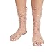 Produktbild Damen Mode Socken FORH Mädchen Cute Glitter Star Süß Stil Fischnetz Knöchel Hohe Mesh Socke Elastische Transparente Sheer Knöchelsocke Spitze Kurze Socken (Rosa)