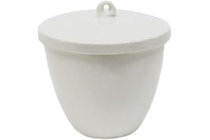 LLF Porzellan-Tiegel, mit Deckel für Labor, 20 ml, 30 ml, 40 ml, 70 ml, 100 ml, 200 ml, 300 ml