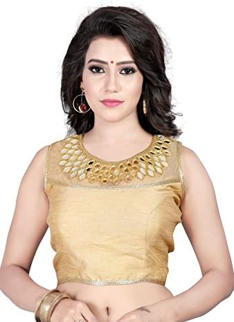 Veerat Fashion Indian Pakistani Designer Banglori Silk Readymade Blouse For Sarees