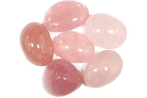 LA SPHÈRE GUÉRISSEUSE Galet en Quartz Rose de 6 à 7 cm, Pierre Naturelle de Lithothérapie, Collection Minéraux