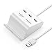 Produktbild UGREEN USB Kartenleser USB 3.0 HUB mit Card Reader SD/TF/MS/M2 Kartenleser mit 3 USB Port kompatibel mit Windows 10/ 8.1/ 8/ 7/ Vista/ XP, Mac OS X, Linux, unterstüzt für Windows Surface Pro,IdeaPad, MacBook Air, MacBook Retina und Mehr, Weiß