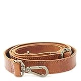  LECONI Trageriemen Schulterriemen längenverstellbarer Trage-Gurt für Damentaschen und Herrentaschen Leder 150cm 2,5x150cm braun LEC-R7