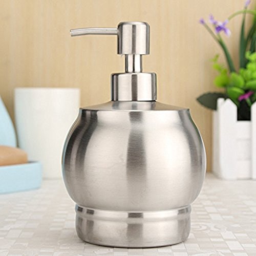 Kurelle Schaumseifenspender Lotion Seifenpumpe und Edelstahl Seifenspender/Flüssigseifen Schaumpumpe wieder befüllbar für jedes Badezimmer – Silber Rose goldener Schaumseifenspender Pumpenseifenspender für die Küchenspüle, Desinfektionsmittel - 7