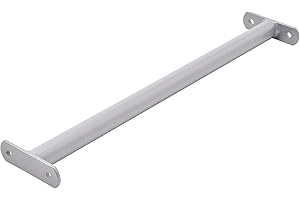 TRIBECCO® Barre de gymnastique en métal - 90 cm - Gris