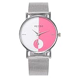 Gaddrt Uhren MEIBO Frauen Casual Quartz Edelstahl New Strap Watch Analog Armbanduhr (B)