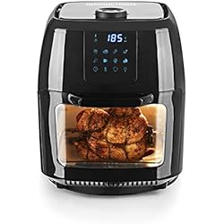 GOURMETmaxx Friteuse electrique sans huile, mini-four 9 litres à air chaud, 1800 Watt, en plastique de haute qualité/acier inoxydable, 9 litres