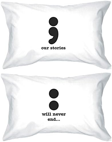 365 Printing Our Stories Will Never End Graphic Pillowcases Couple Matching Gift