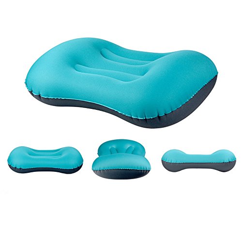 Preisvergleich Produktbild Aufblasbares Kissen Leichtes Luftkissen Selbstaufblasbares Kissen Kompaktes Nackenkissen Reisekissen für Camping, Strand, Urlaubsreise,Outdoor oder Garten