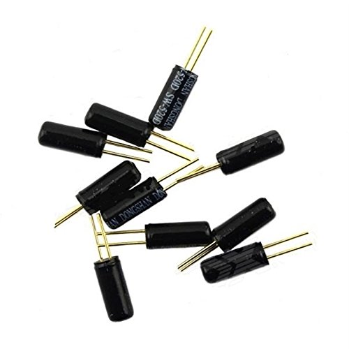 Preisvergleich Produktbild DXEWSE lacoste Ball Schalter / Winkel-Schalter / Kippschalter / Vibrationsschalter - schwarz (10 Stück)