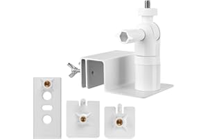 FEESHOPPHER Robusto supporto per grondaia in ABS, ideale per pannelli solari SecuFor Ring di For Ring & For Arlo Camera Solutions, colore: bianco
