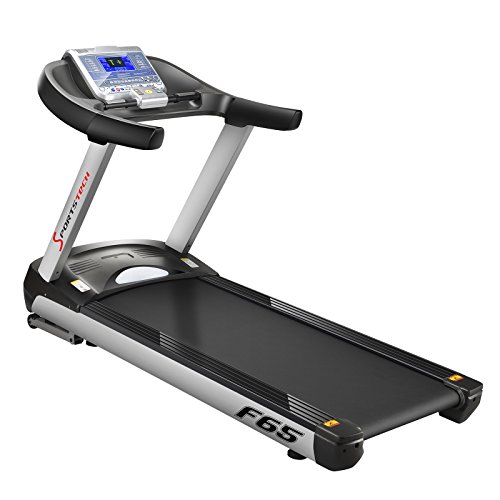 Sportstech F65 Profi Laufband mit 7 Zoll Display 8.5 PS 25 km/h extra große 1600x600mm Lauffläche HRC Funktion 109 Programme - 3