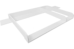 Puckdaddy Matz | Table à langer compatible avec les commodes IKEA Hemnes|Table à langer avec revêtement en bois MDF | Table à langer Premium avec séparateur et matériel de fixation pour montage mural