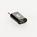 Produktbild NALIA Micro USB 2.0 auf USB-C Adapter, Connector Konverter für USB 3.1 Type-C Geräte z.B.: MacBook, Chromebook Pixel, Nokia N1 Tablet & weitere - Schwarz