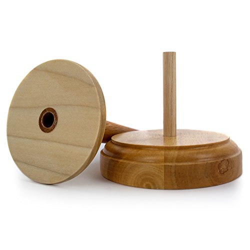 Wood Yarn Holder With Twirling Mechanism by CCV Inc. - 2