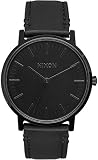Nixon Herren Analog Quarz Uhr mit Leder Armband A1058001-00