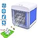 Produktbild SUMTTER Air Cooler, 3-in-1 Mobil Mini Luftkühler Ventilator Luftbefeuchter Luftreiniger, USB Mini Air Cooler mit Wasserkühlung, 500ML Großer Wassertank 3 Geschwindigkeiten Mobile Klimaanlage Weiß