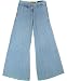 MISS SIXTY "Superbritt Marlene" womens flared pants retro with rhinestone (sky blue)