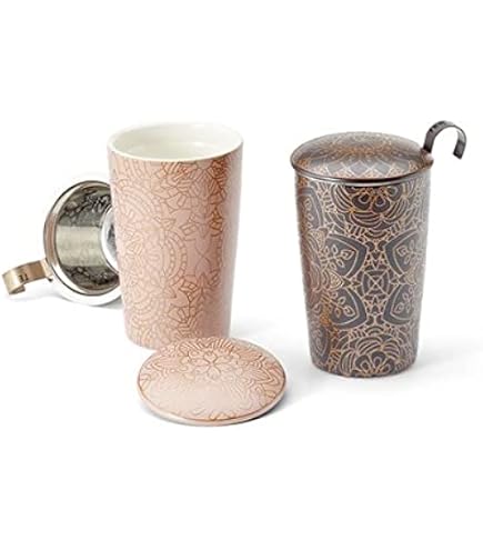 Tisanière New Little Geisha Rose porcelaine double paroi avec filtre - 35 cl - A Tisanière New Little Geisha Rose porcelaine double paroi avec filtre - 35 cl - A