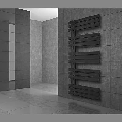 ECD Germany Sèche-serviettes Iron EM Design - 500 x 1400 mm - anthracite - radiateur sèche-serviettes