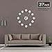 Produktbild Hnsd Große DIY Wanduhr Moderne 3D Silent Wanduhr Uhr mit Spiegel Zahlen Acryl Aufkleber für Home Office Dekorationen Geschenk 37inch