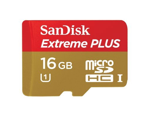 SanDisk Extreme Plus 16 GB SDHC Class 10/U1 Speicherkarte Geschwindigkeit bis zu 80MB/S - Netzteil SDSDQX-016G - U46A CustomerPackageType: Standard Packmaß: 16 GB