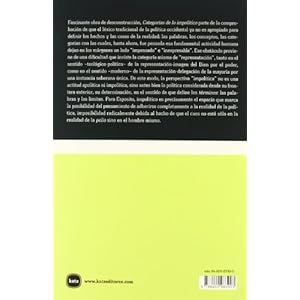 Categorias de lo impolitico/ Categories of Non-Politics