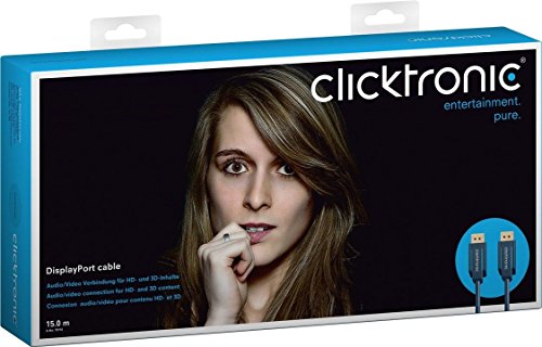 Clicktronic Casual DisplayPort-Kabel (Audio/Video Verbindung für HD- und 3D-Inhalte, 15m) - 5