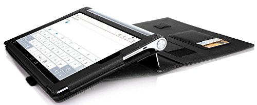 ELTD Lenovo YOGA Tablet 3-10 Hülle case- Leder Tasche Schutzhülle mit Standfunktion / Auto Sleep Für Lenovo YOGA Tablet 3-10 (10,1 Zoll), Schwarz - 6